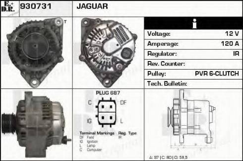 EDR 930731 - Генератор autosila-amz.com