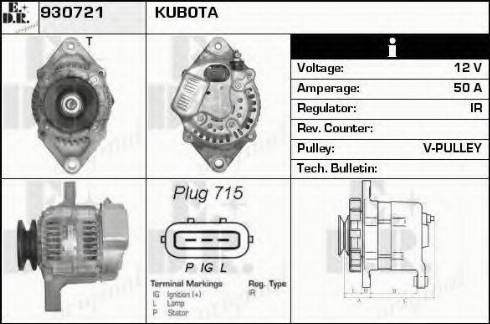 EDR 930721 - Генератор autosila-amz.com