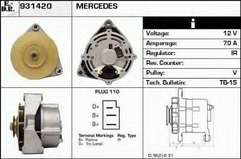 EDR 931420 - Генератор autosila-amz.com