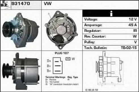 EDR 931470 - Генератор autosila-amz.com