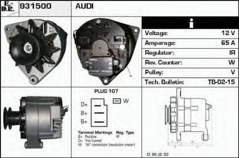 EDR 931500 - Генератор autosila-amz.com