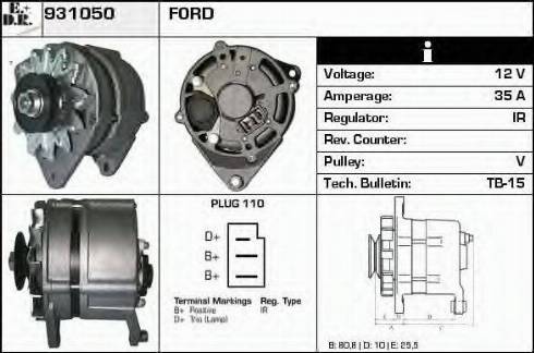 EDR 931050 - Генератор autosila-amz.com