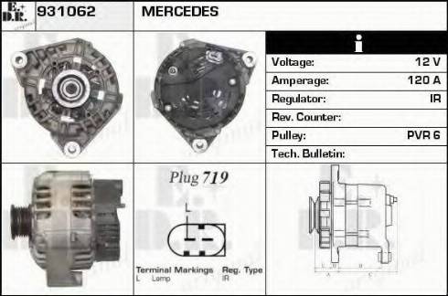 EDR 931062 - Генератор autosila-amz.com