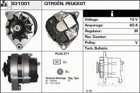 EDR 931001 - Генератор autosila-amz.com