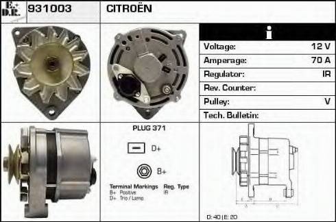 EDR 931003 - Генератор autosila-amz.com