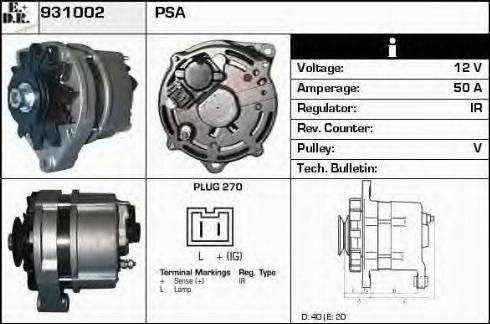 EDR 931002 - Генератор autosila-amz.com