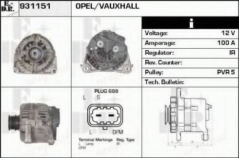 EDR 931151 - Генератор autosila-amz.com