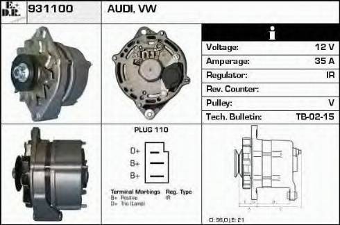 EDR 931100 - Генератор autosila-amz.com