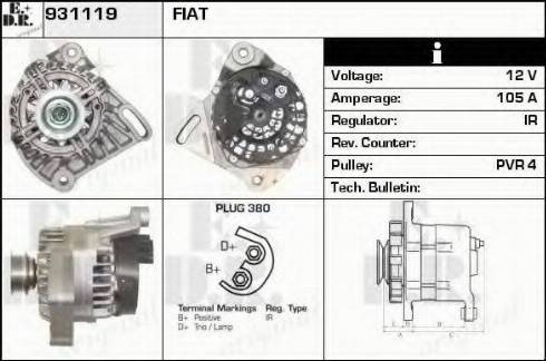 EDR 931119 - Генератор autosila-amz.com