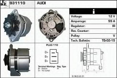 EDR 931110 - Генератор autosila-amz.com