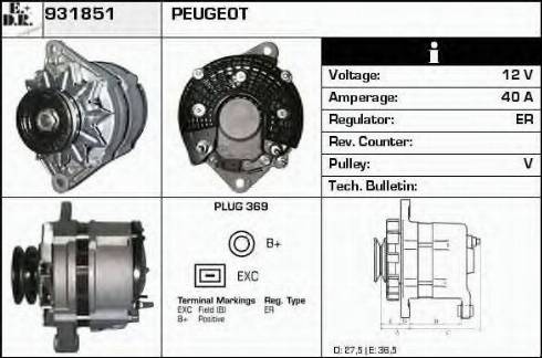 EDR 931851 - Генератор autosila-amz.com