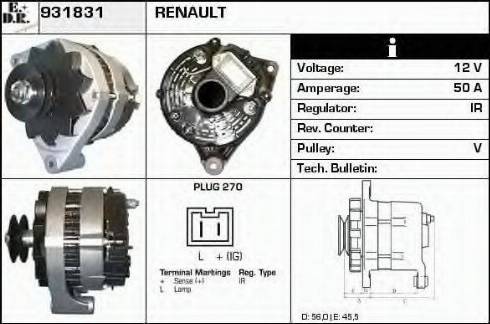 EDR 931831 - Генератор autosila-amz.com