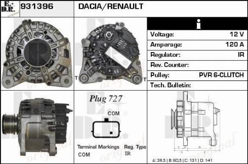 EDR 931396 - Генератор autosila-amz.com