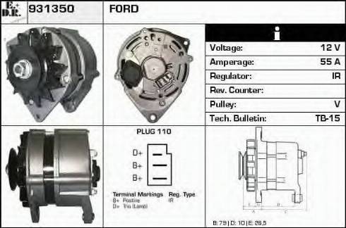 EDR 931350 - Генератор autosila-amz.com