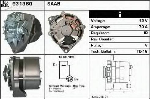 EDR 931360 - Генератор autosila-amz.com