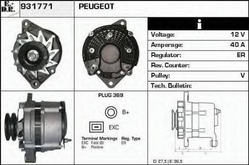 EDR 931771 - Генератор autosila-amz.com