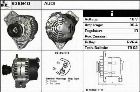 EDR 938940 - Генератор autosila-amz.com