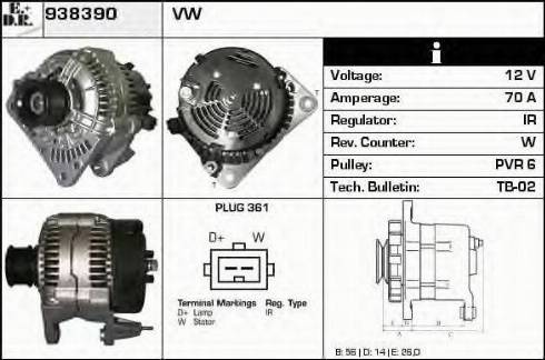 EDR 938390 - Генератор autosila-amz.com