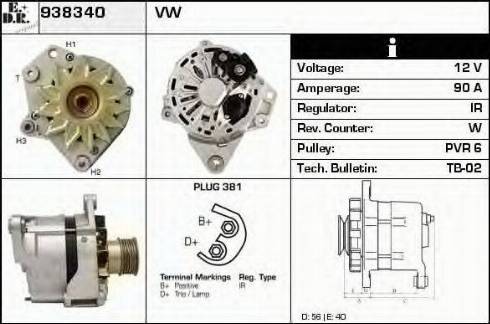 EDR 938340 - Генератор autosila-amz.com