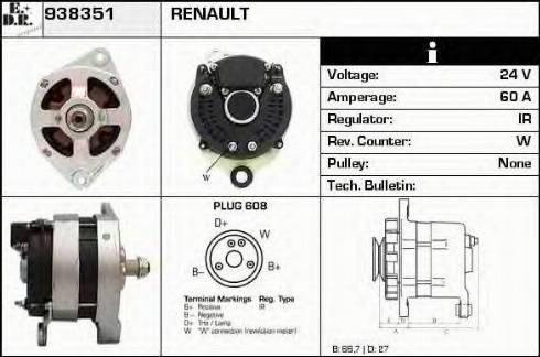 EDR 938351 - Генератор autosila-amz.com