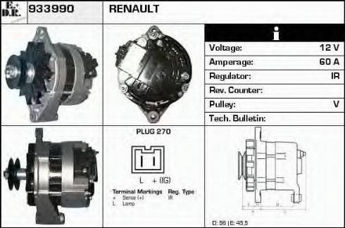 EDR 933990 - Генератор autosila-amz.com