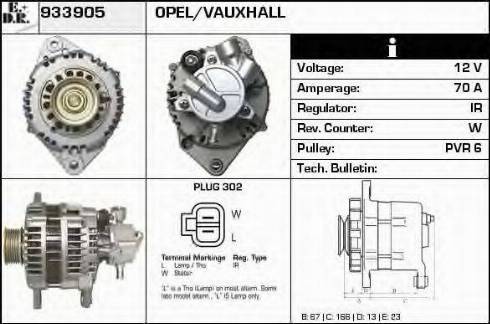 EDR 933905 - Генератор autosila-amz.com