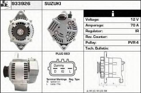 EDR 933926 - Генератор autosila-amz.com