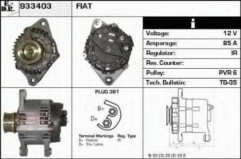 EDR 933403 - Генератор autosila-amz.com