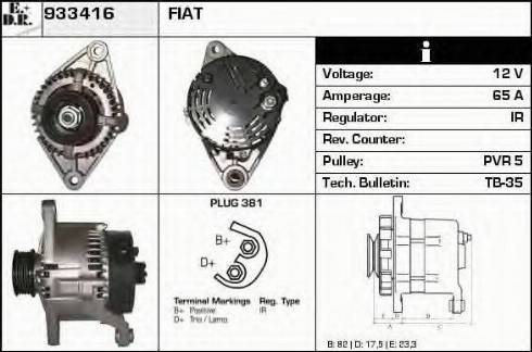 EDR 933416 - Генератор autosila-amz.com