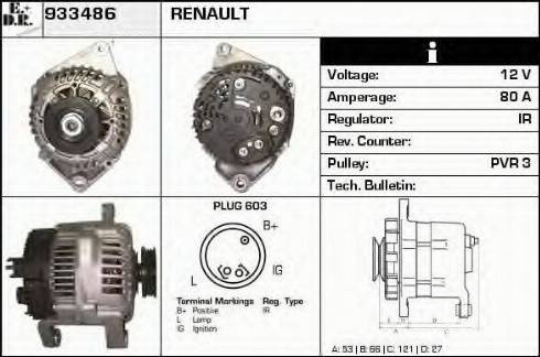 EDR 933486 - Генератор autosila-amz.com