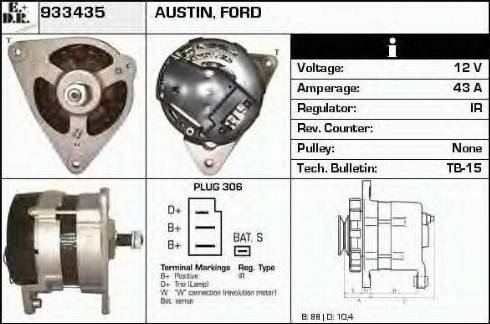 EDR 933435 - Генератор autosila-amz.com