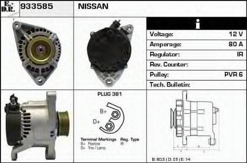 EDR 933585 - Генератор autosila-amz.com