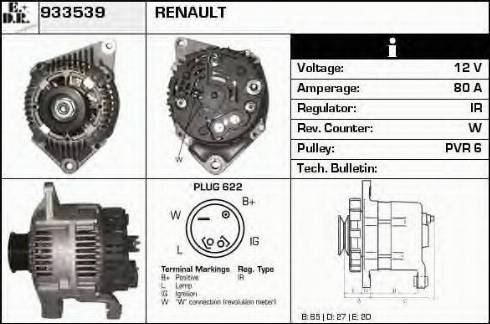 EDR 933539 - Генератор autosila-amz.com