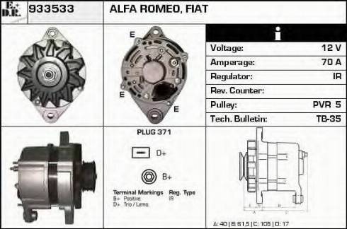 EDR 933533 - Генератор autosila-amz.com