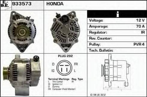 EDR 933573 - Генератор autosila-amz.com