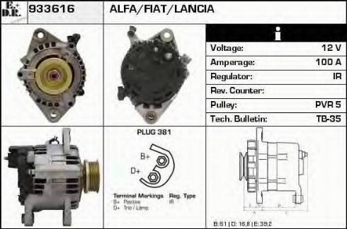 EDR 933616 - Генератор autosila-amz.com