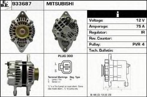 EDR 933687 - Генератор autosila-amz.com