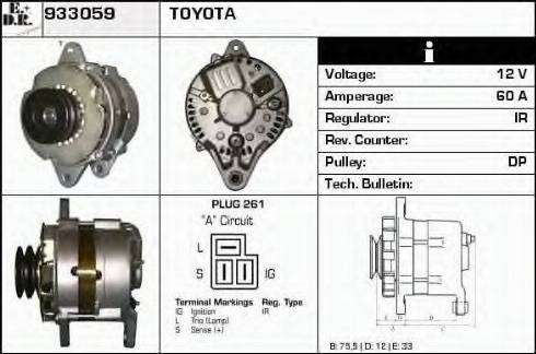 EDR 933059 - Генератор autosila-amz.com