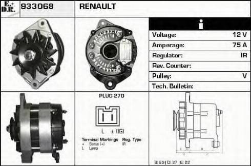 EDR 933068 - Генератор autosila-amz.com