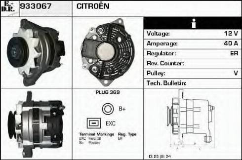 EDR 933067 - Генератор autosila-amz.com