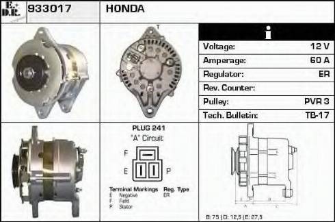 EDR 933017 - Генератор autosila-amz.com