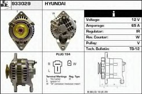 EDR 933029 - Генератор autosila-amz.com