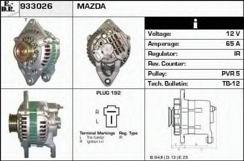 EDR 933026 - Генератор autosila-amz.com