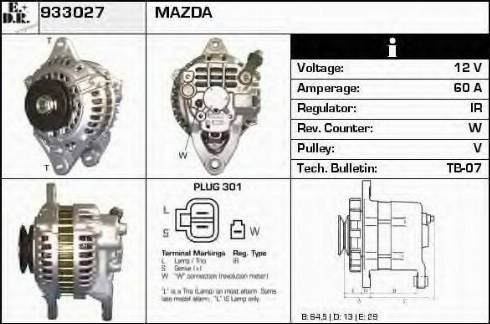 EDR 933027 - Генератор autosila-amz.com