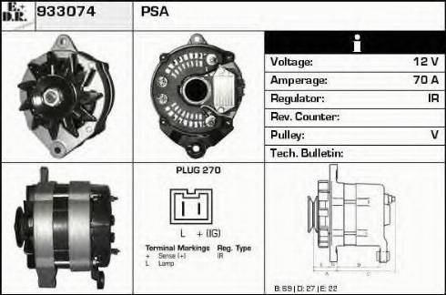 EDR 933074 - Генератор autosila-amz.com