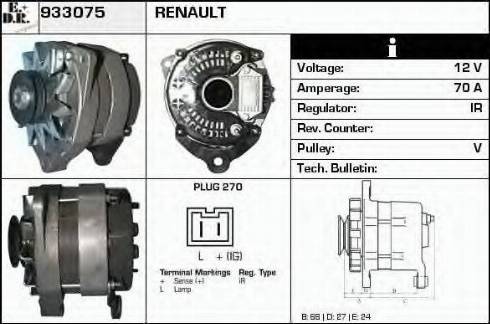 EDR 933075 - Генератор autosila-amz.com