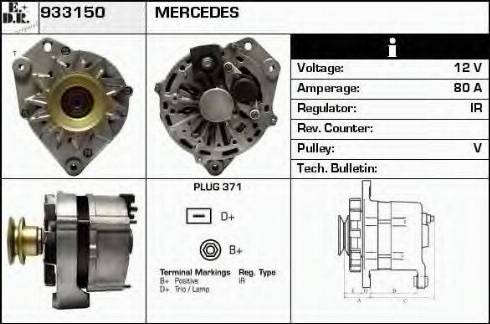 EDR 933150 - Генератор autosila-amz.com