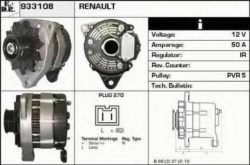 EDR 933108 - Генератор autosila-amz.com