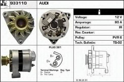 EDR 933110 - Генератор autosila-amz.com