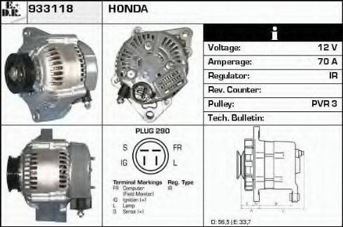 EDR 933118 - Генератор autosila-amz.com